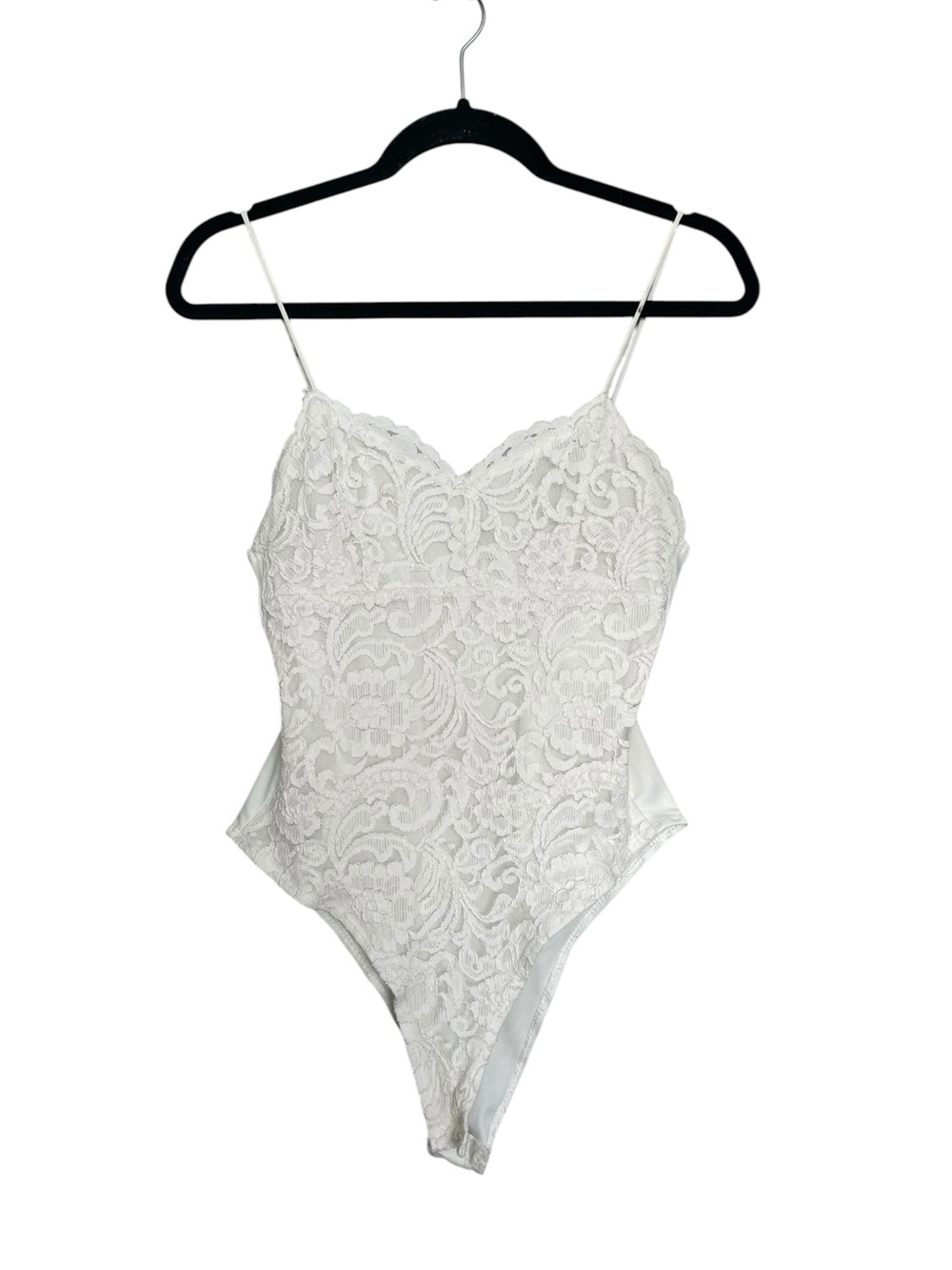 Topshop White Lace Camisole Bodysuit